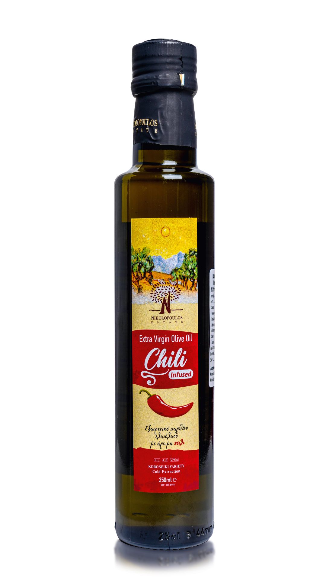 Extra Virgin Greek Olive Oil infused with Chili - 0,25L