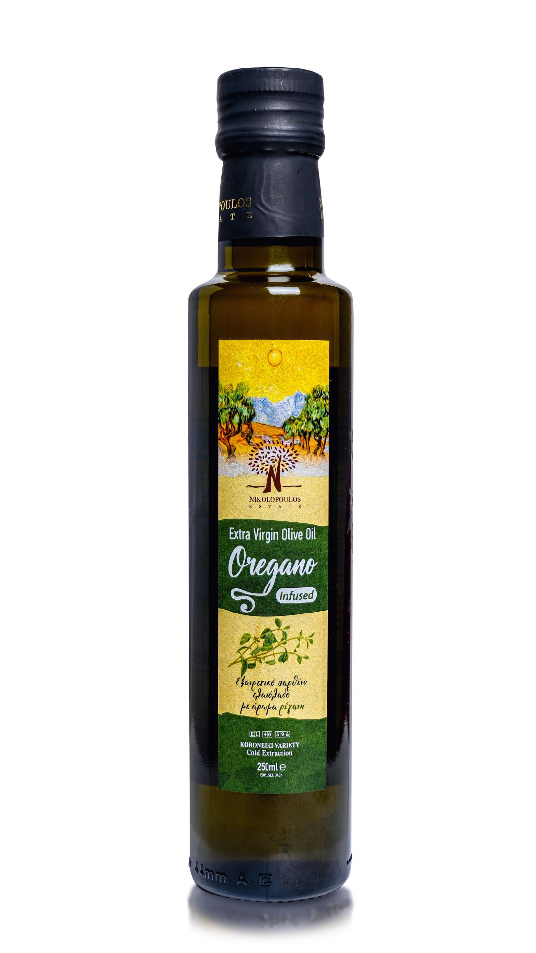 Extra Virgin Greek Olive Oil infused with Oregano - 0,25L