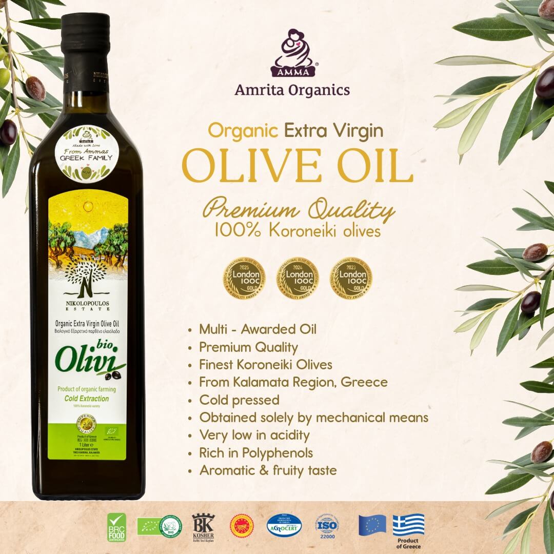 Olivi - Greek Organic Native Olive Oil Extra - 0,5L