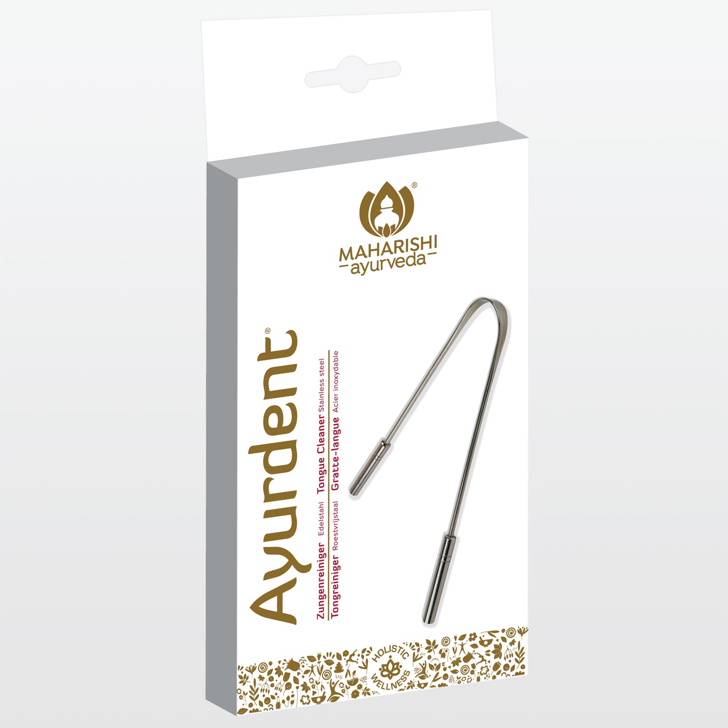 Ayurdent Maharishi Tongue Cleaner, Stainless Steel