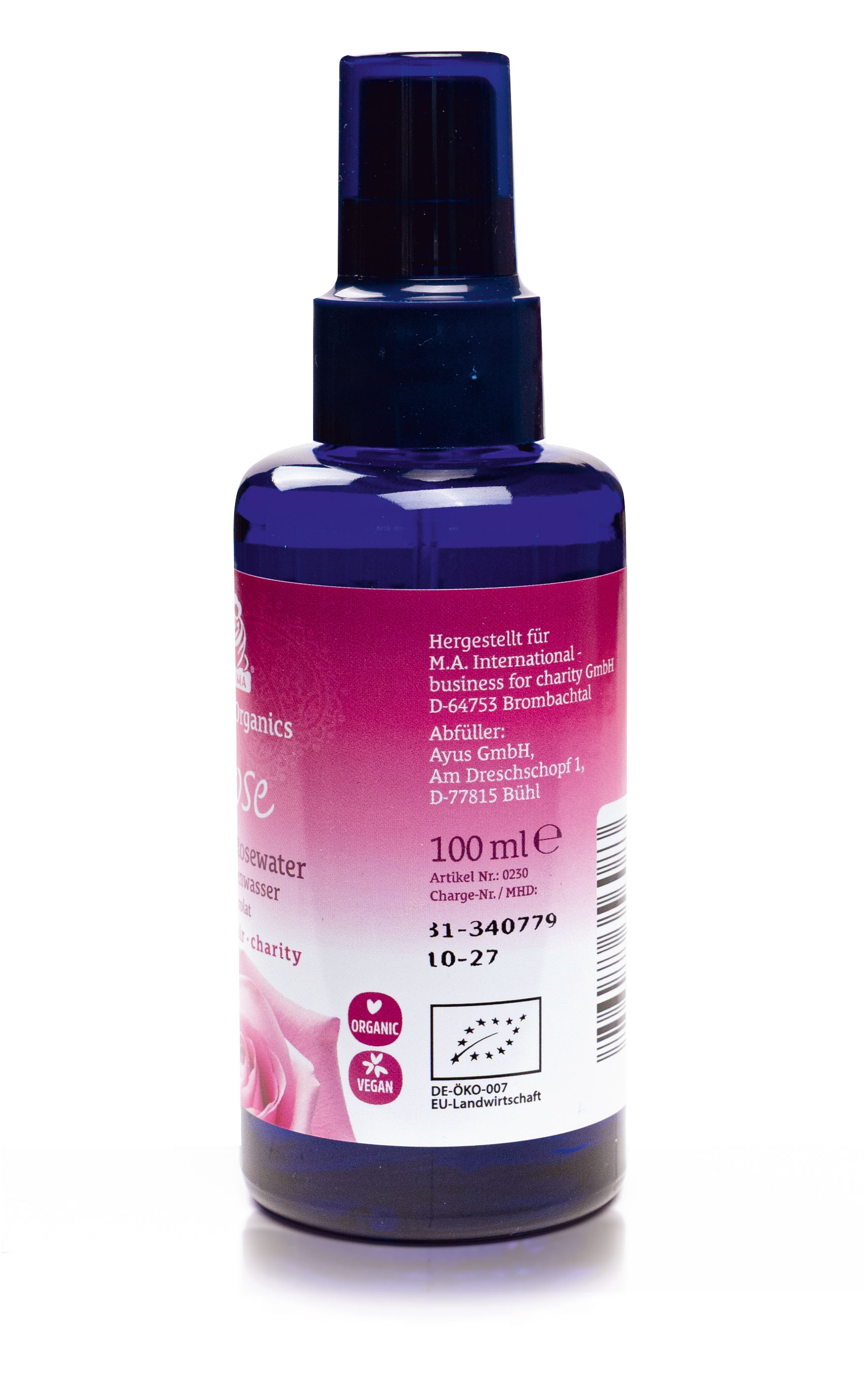 Organic Rosewater Hydrolat