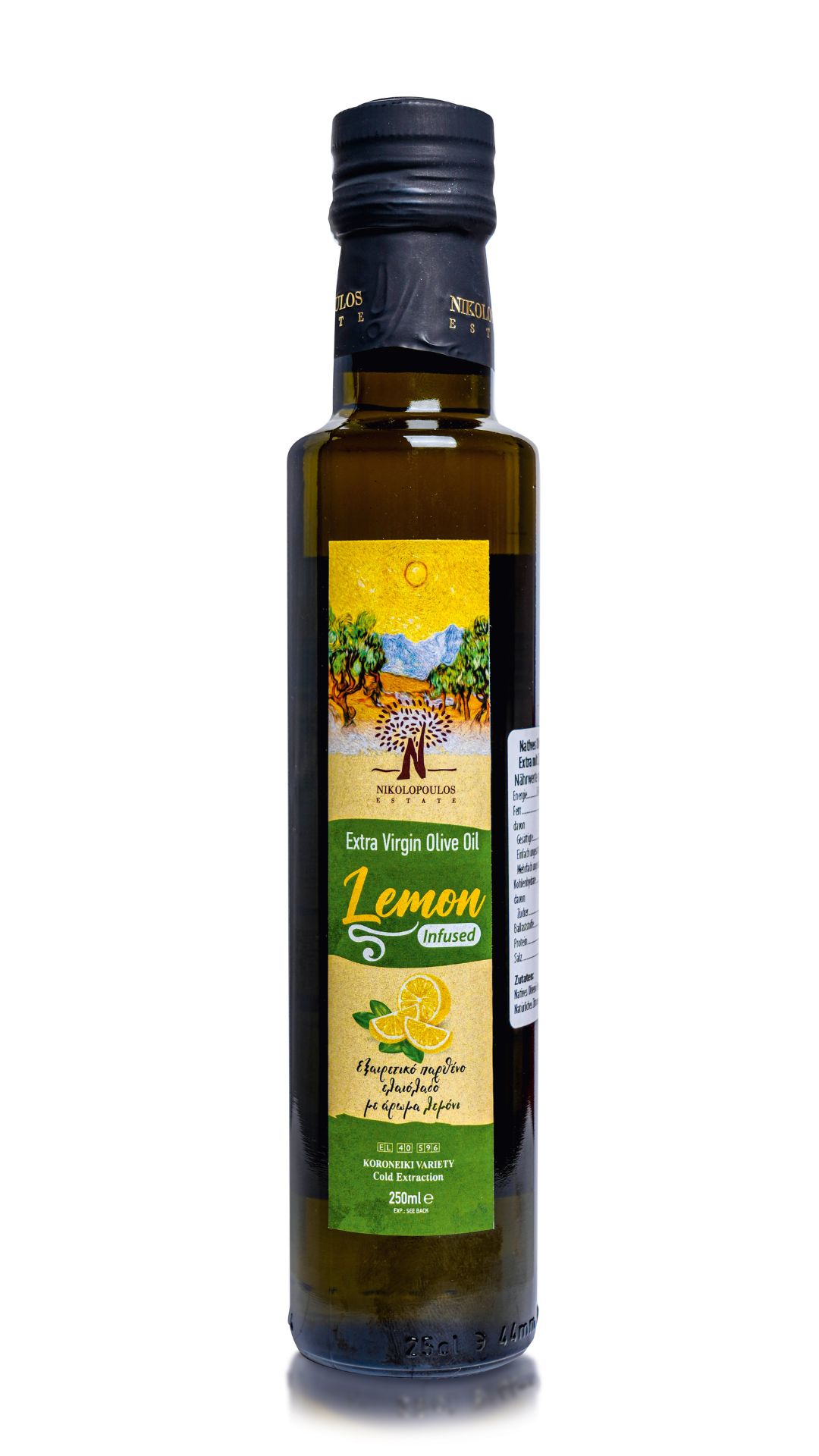 Extra Virgin Greek Olive Oil infused with Lemon - 0,25L