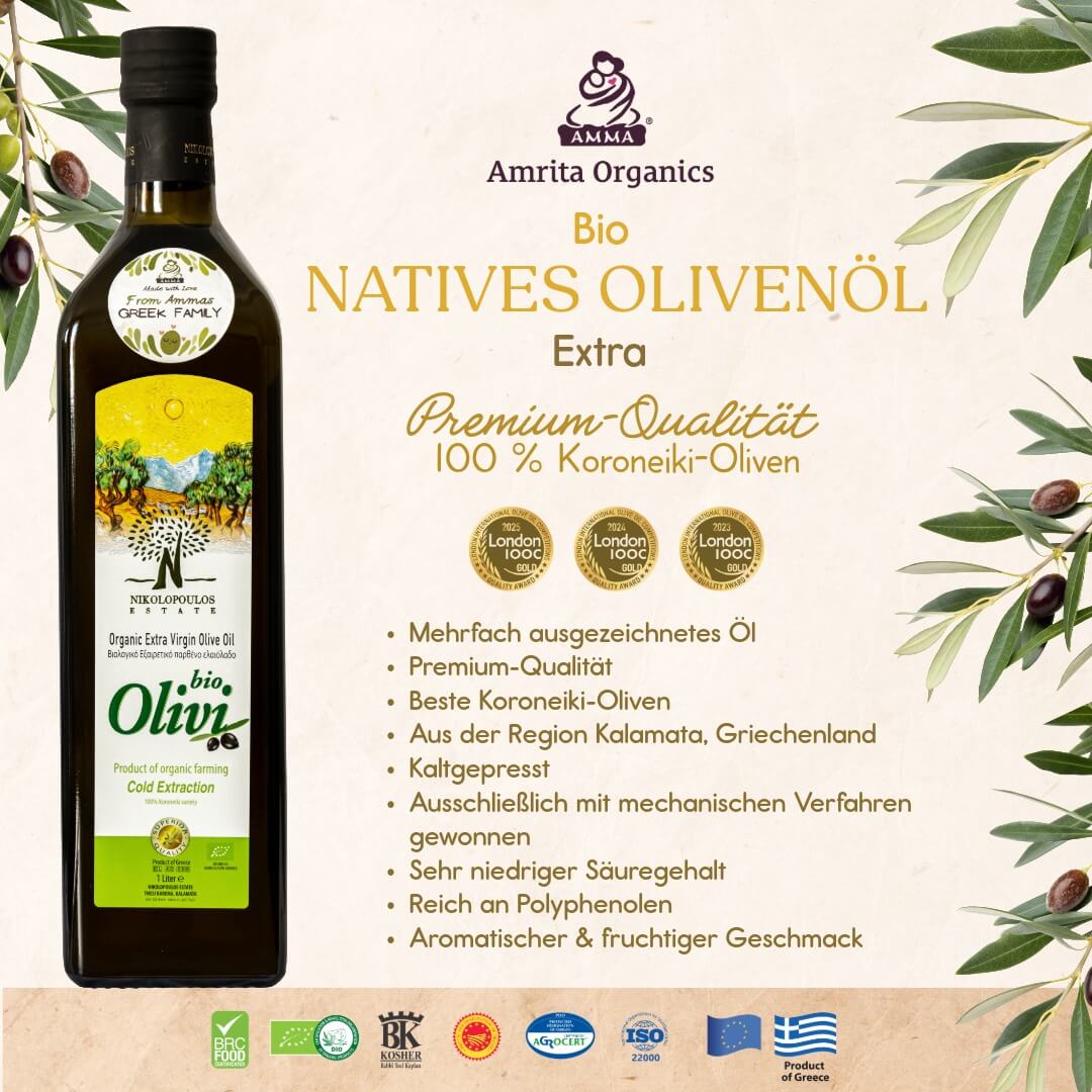 Olivi - Greek Organic Native Olive Oil Extra - 0,5L