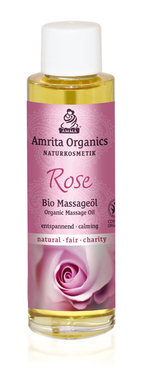 Massage Oil Rose, organic