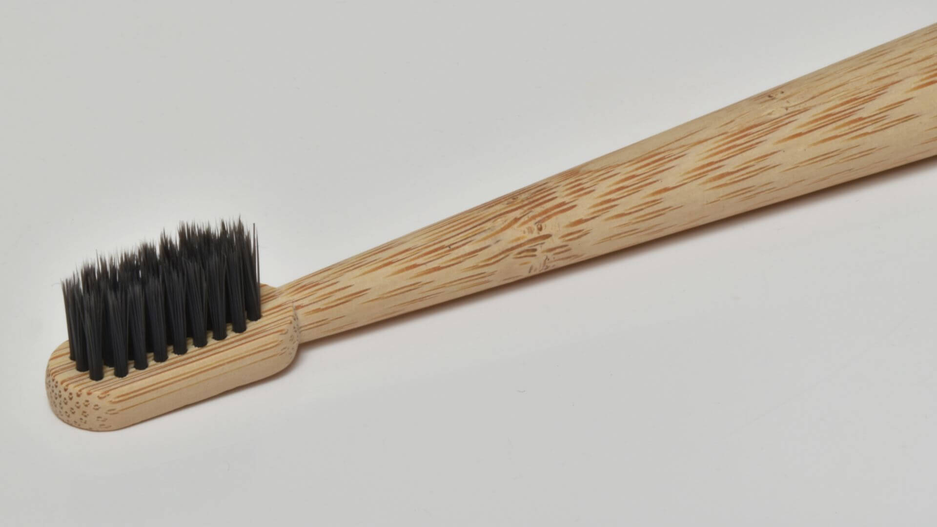 Bamboo toothbrush, marked with natural colour