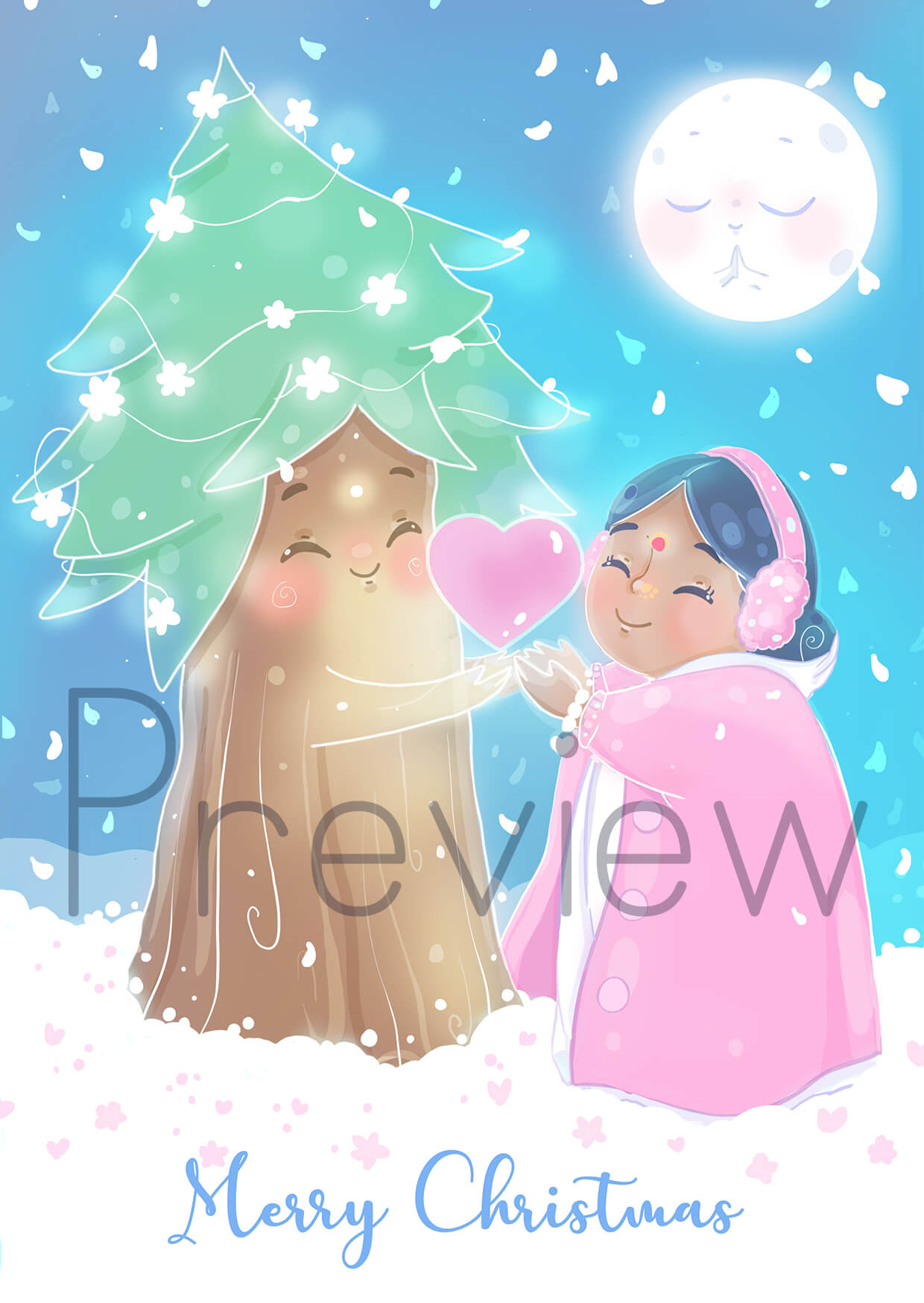 Merry Christmas, A6 Card