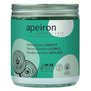 Dental Powder Licorice, refill glass, Apeiron